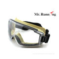 Adult Medical Goggle , Chemical Eyeglasses With Yellow Frame